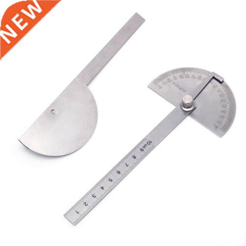 Stainless Steel Round Head 180 degree Protractor Angle Finde