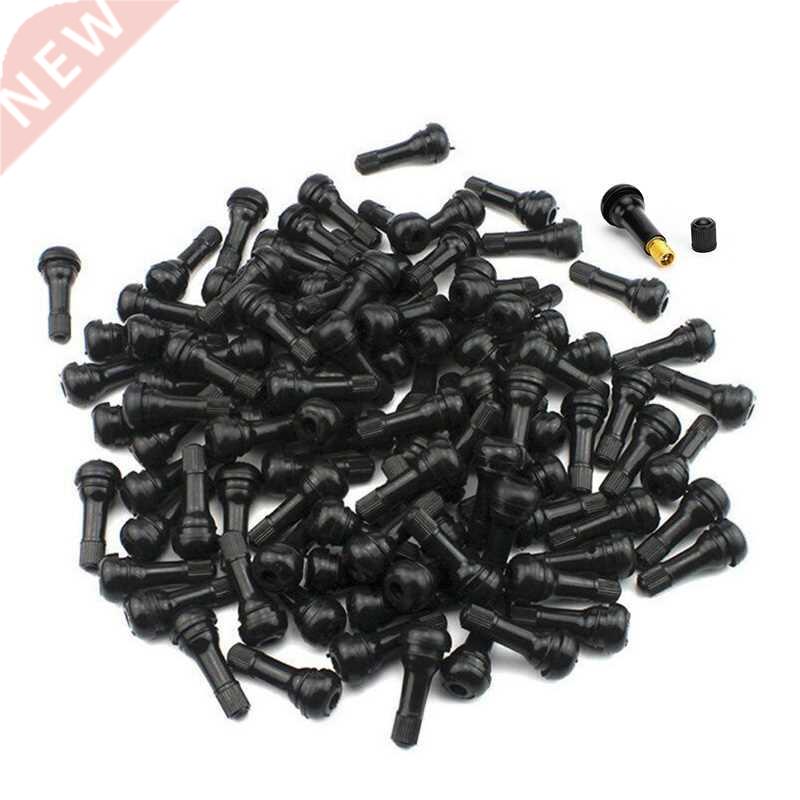10/20/50/100PCS TR41 Snap-In Black Rubber Tire Valve Stems