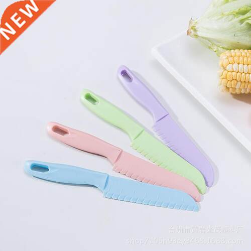 Sawtooth Cutter Plastic Fruit Knife Safe Kitchen Knife Kids