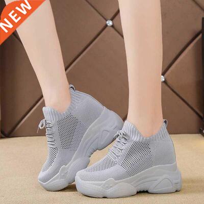 Rimocy Hidden Heels Platform Sneakers Women Breathable Air M