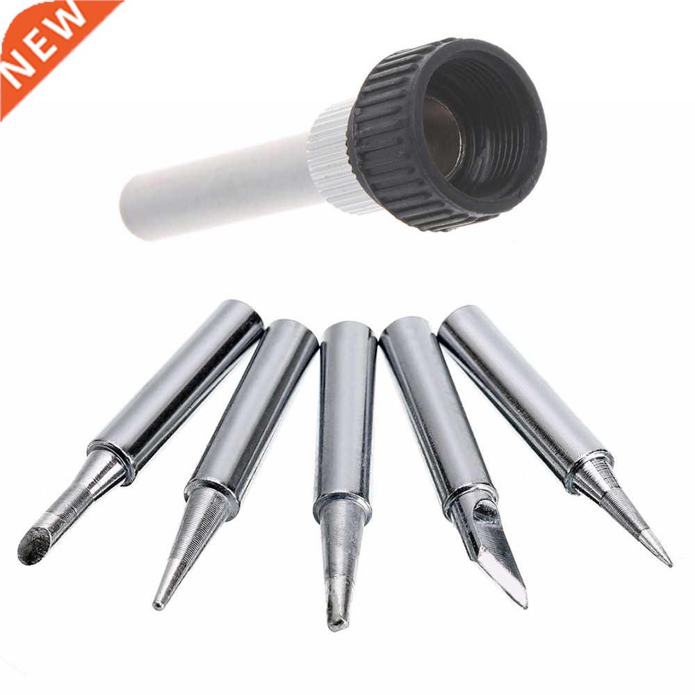 6pcs I/B/K/2.4D/3C Soldering Iron Tips 900M-T Pure Copper Le
