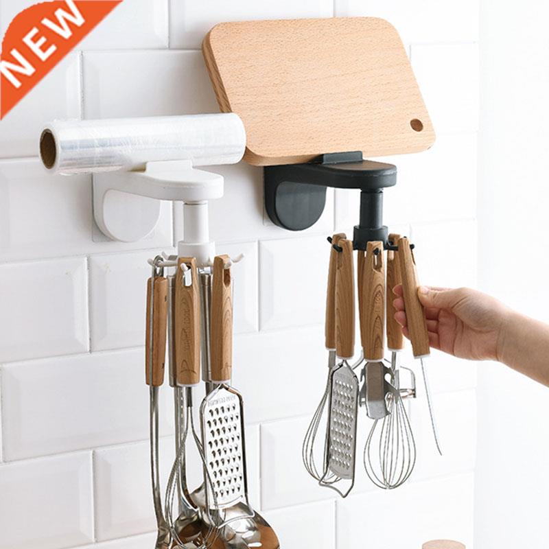 Kitchen Hook Wall-Mounted Retractable Kitchenware Storage