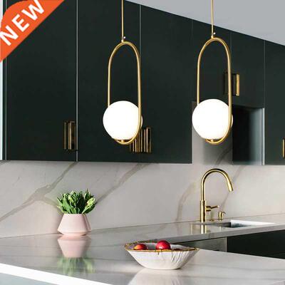Glass Ball Pendant Lights Milky white lampshade Modern LED H