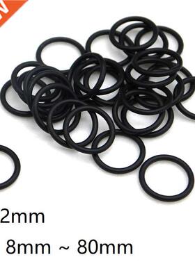 10pcs O Ring Gasket CS 2mm OD5~140mm NBR Automobile Nitril