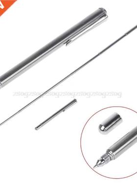 2 in 1 Pointer Telescopic Extendable Steel Ballpoint Pen Tea