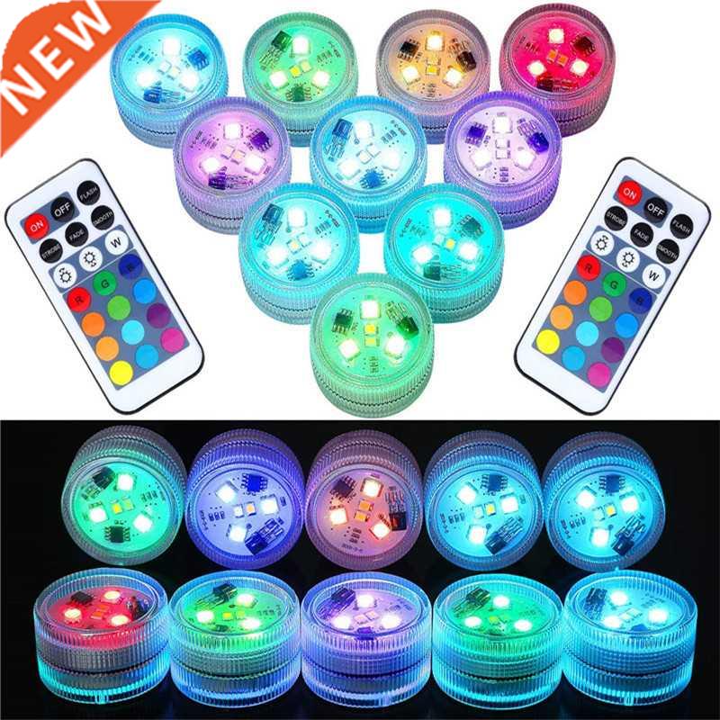 IP68 Remote Submersible Light LED Battery Waterproof Swimmin