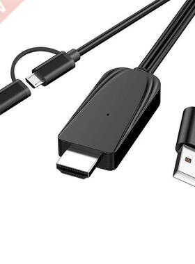 Cable Micro USB Type-C Lightning To HDMI-compatible for IPho