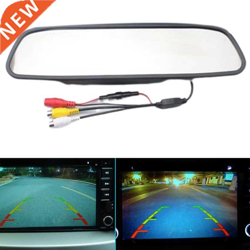 Car 4.3 Inch Rearview Mirror Car Monitor Waterproof Camera