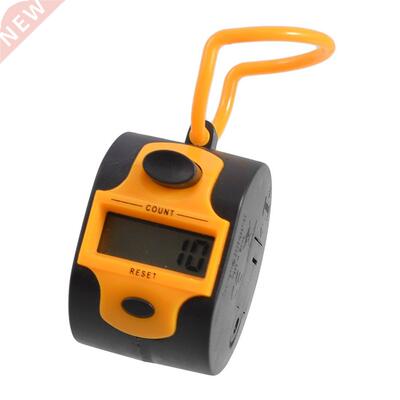 Orange Black Plastic 5 Number Golf Hand Tally Counter