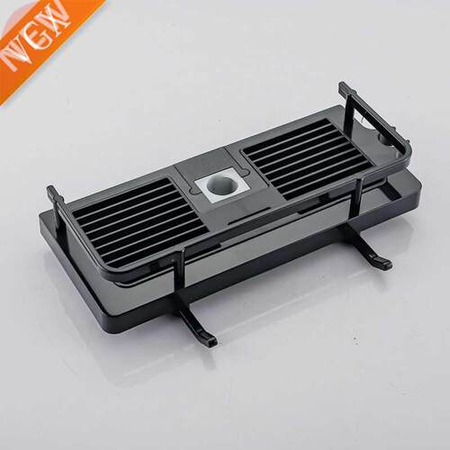 Bathroom Rod Shower Storage Shelf Rack Holder Organizer Wit