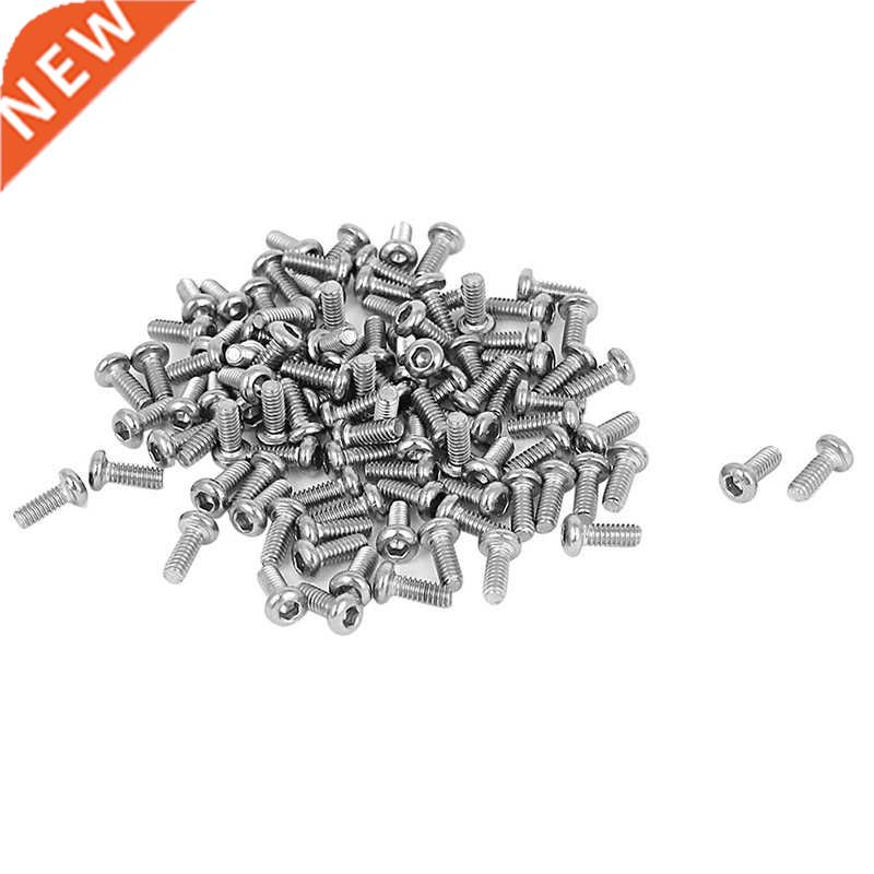 0.4mm Pitch M2 Hex Socket Button Head Screws 100 Pcs
