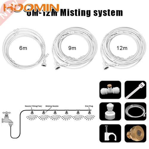 HOOMIN Water Fog Sprayer System 6M/9M/12M Nebulizer