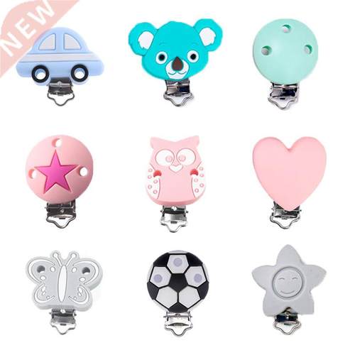 Let's Make 3pcs Pacifier Clips Bebes Accesorios Silicone Met