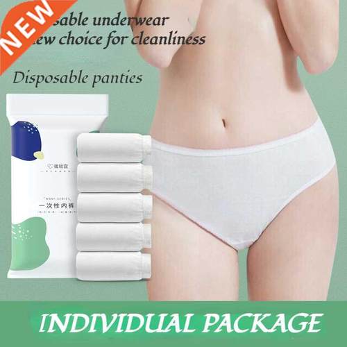 5pcs Disposable Underwear Panties Convenient Travel Cotton P