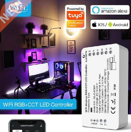 Gledopto tuya WiFi LED Controller RGBCCT Control For RGB
