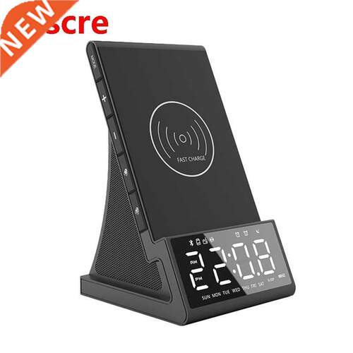 Bluetooth 10W Fast Wireless Charger Speaker with Charging Do