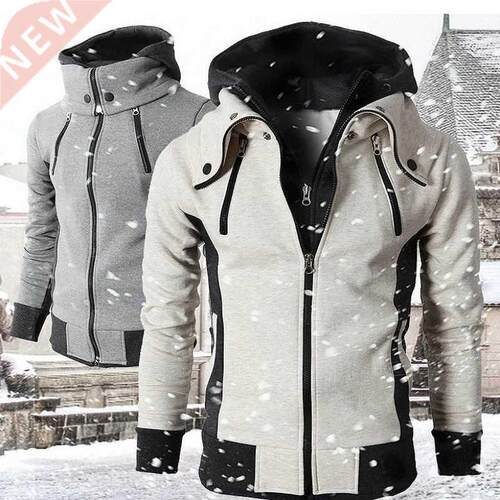 2021 Zipper Men Jackets Autumn Winter Casual Fleece Coats Bo