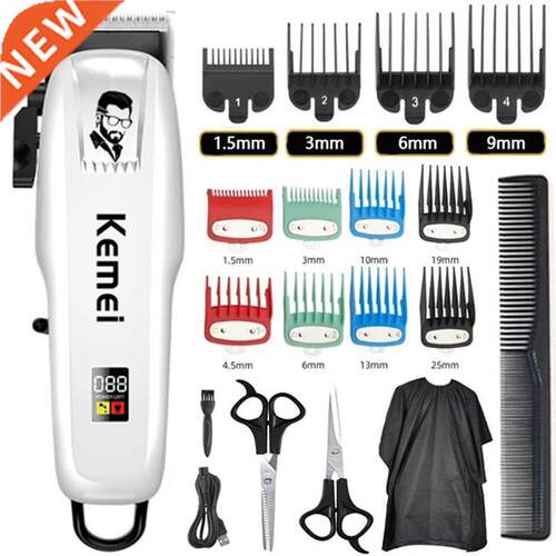 Kemei Electric Hair Clipper Hair Cut Wireless Trimmer Men Pr