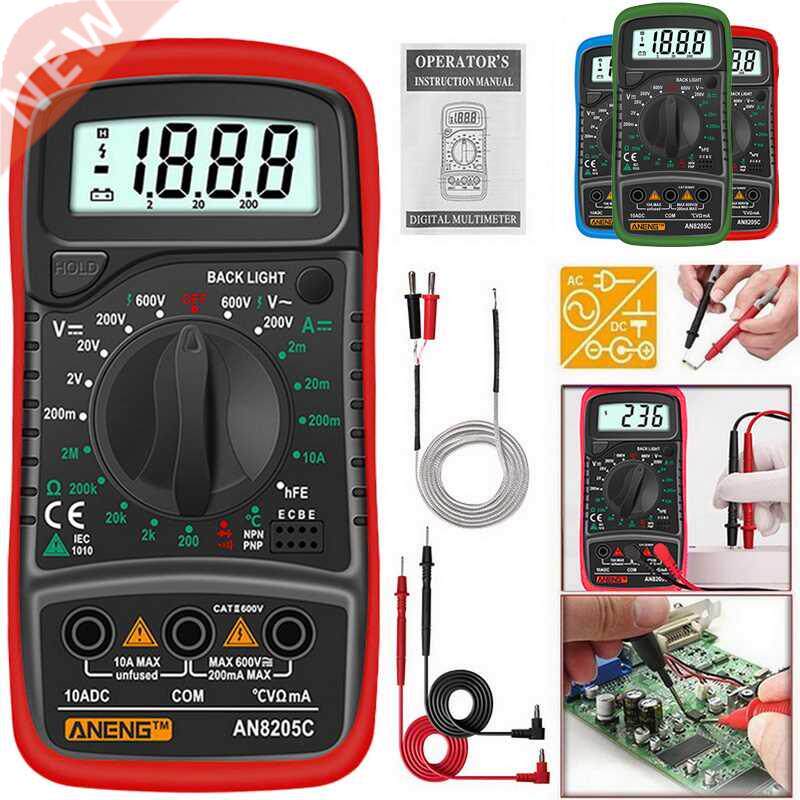AN8205C Digital Multimeter /DC Ammeter Volt Ohm Tester Meter