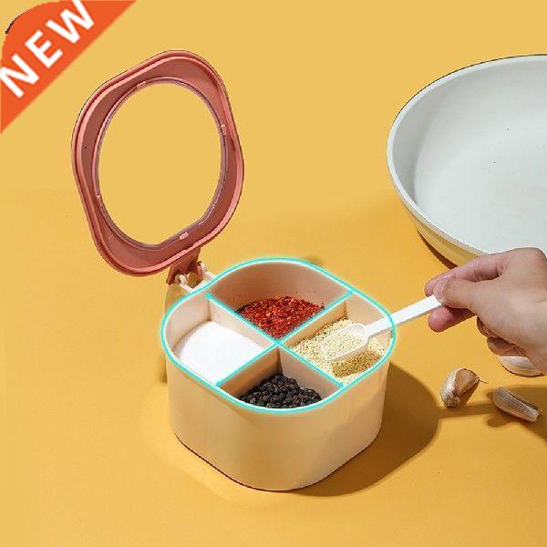 Creative Spice Pots Four Compartment Condiment Multi-grid