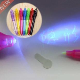 1PC Invisible Ink Pen UV Black Light Combo 2 in 1 Invisible