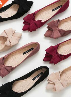 Lrge Size Spring Bow Flts Shoes Womn Butterfly-Knot Blle