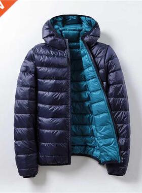 Winter Jacket Women Ultra Light Down Jacket White Duck Fur D