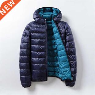 Winter Jacket Women Ultra Light Down Jacket White Duck Fur D