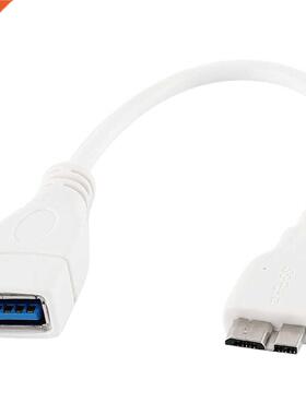 USB .0 Female A to Micro B Male Adapter Data Sync Cable Whi