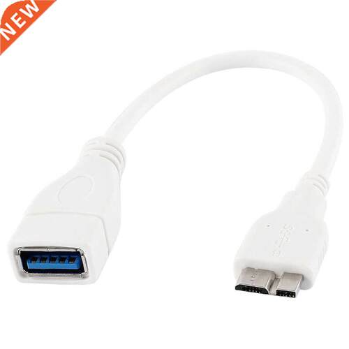 USB .0 Female A to Micro B Male Adapter Data Sync Cable Whi