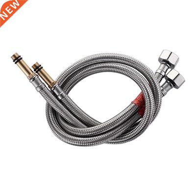 2pcs Shower Water Inlet Pipe Mixer Tap Braided Plumbing