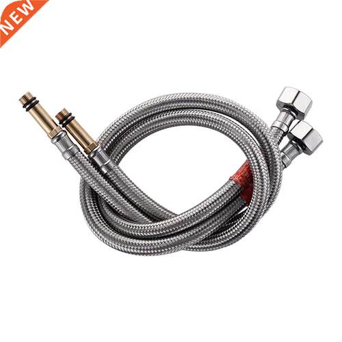 2pcs Shower Water Inlet Pipe Mixer Tap Braided Plumbing