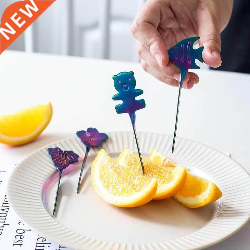4Pcs/Set Fruit Fork Dessert Tools Home Multi-ction Fruit