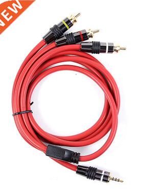 2M soft material 3.5mm male to 3RCA male cable