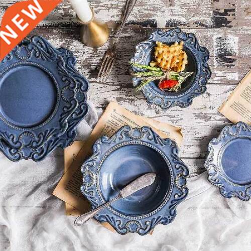 Creative Baroque Ceramic Tableware Dish Western Food Dish