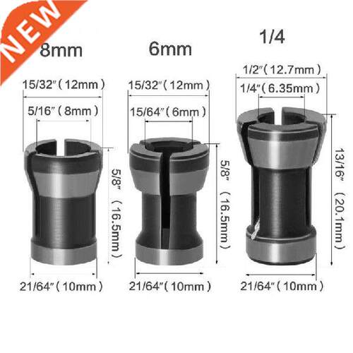 1PC / PC High Precision Adapter Collet 8mm 6.5mm 6mm