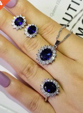 3pcs Pck 2022 New Luxury Blue Color Sunflower silver color