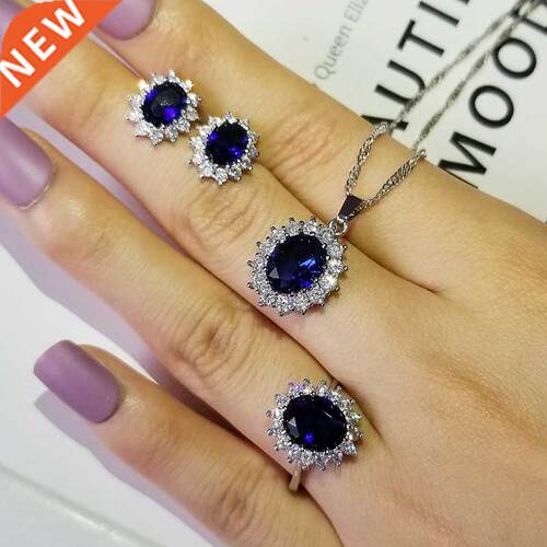 3pcs Pck 2022 New Luxury Blue Color Sunflower silver color