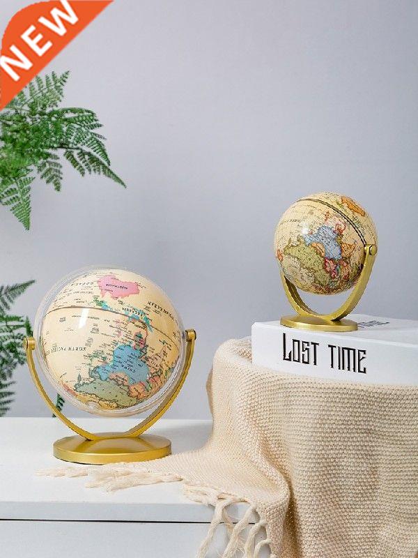 60° Rotating Earth Globe World Map With Stand Geography