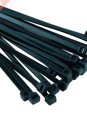 Black cable ties Zip straps 4.8 x 370mm