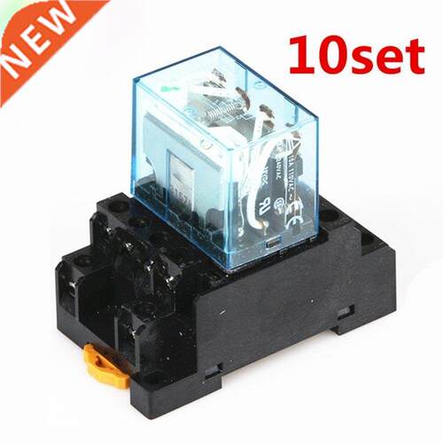 10set HH64P LY4 DC12V/DC24V/DC110V/DC220V Coil 14-Pin 4PDT G