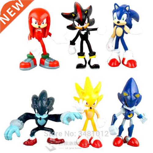 Sonic Boom Amy Rose s Tails Werehog PVC Action Figures Knuck