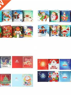 1/4/6/8pcs DIY Dimond Pinting Christms Greeting Crd Birt
