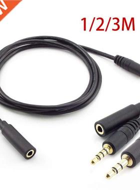 3 4 Pole Male to Female 3.5mm AUX Jack Audio Extension Cable