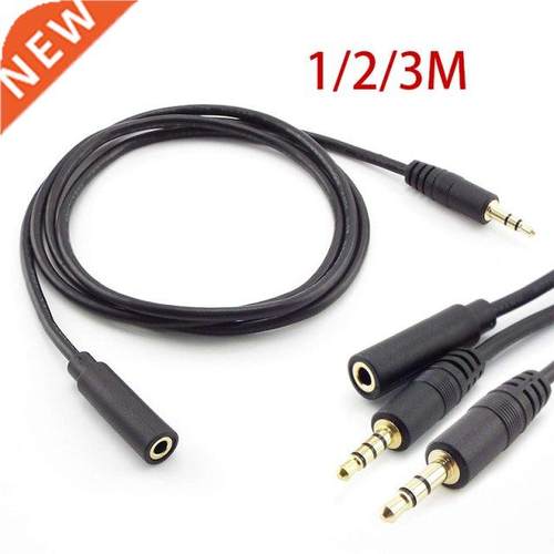 3 4 Pole Male to Female 3.5mm AUX Jack Audio Extension Cable