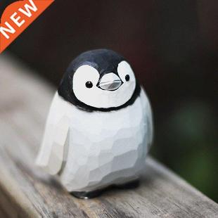 Nordic Style Pure Handmade Solid Wood Carving Fat Bird