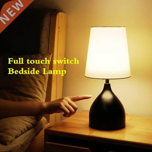 Modern Touch Switch LED Table Lamp 3 Modes Dimmable For Bedr