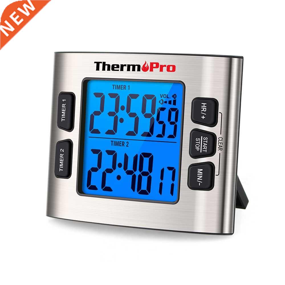 ThermoPro TM02 Backlight Kitchen Timer Countdown Countup Dua