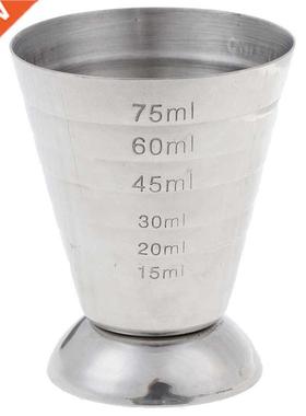 Outil de boisson de tasse de mesure en métal de 75ml w/ml/o