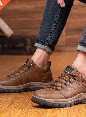 Autumn Men Casual Leather Shoes Fashion Breathable Leisure S